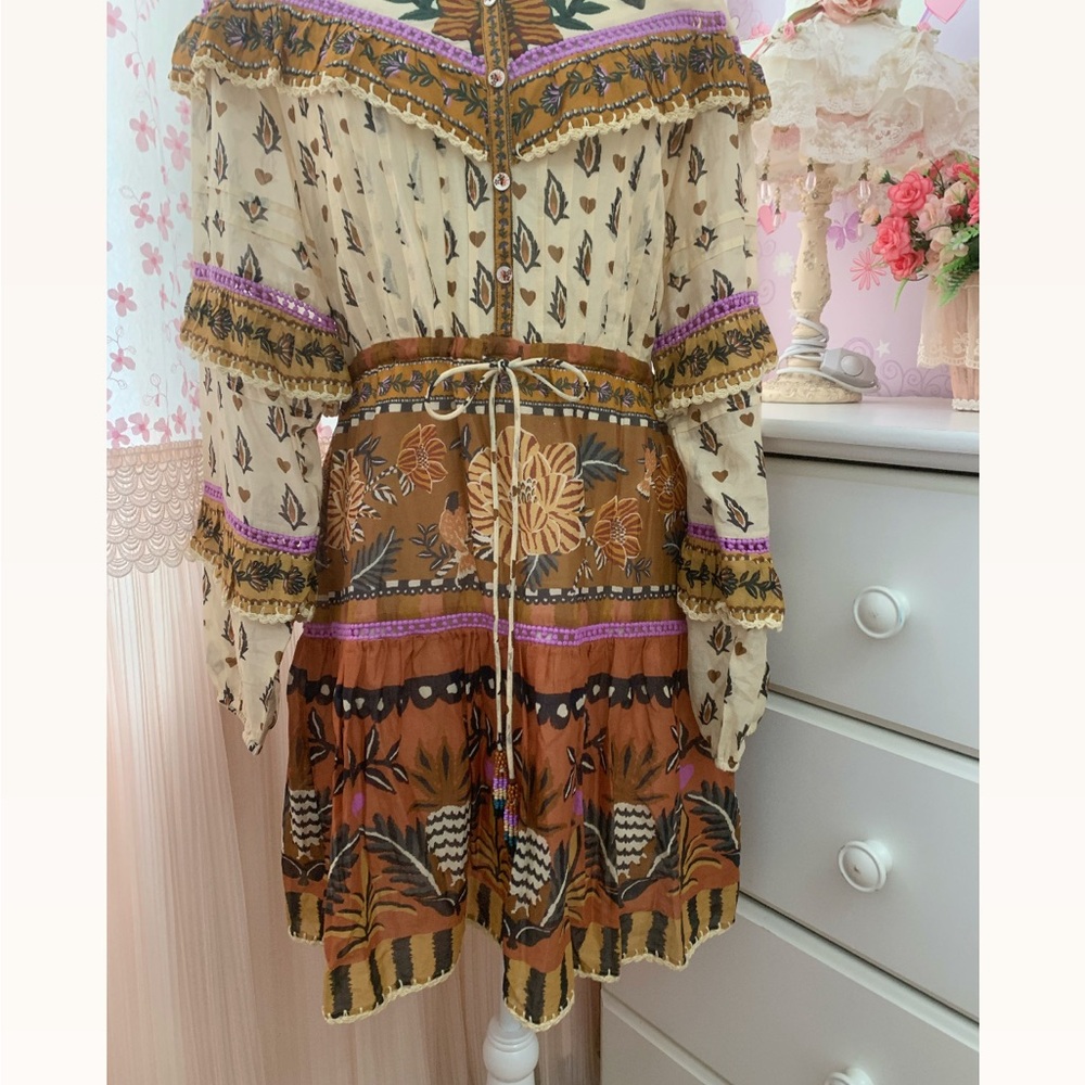 FARM Rio Annika Floral Ruffle Dress - Picture 7 of 12